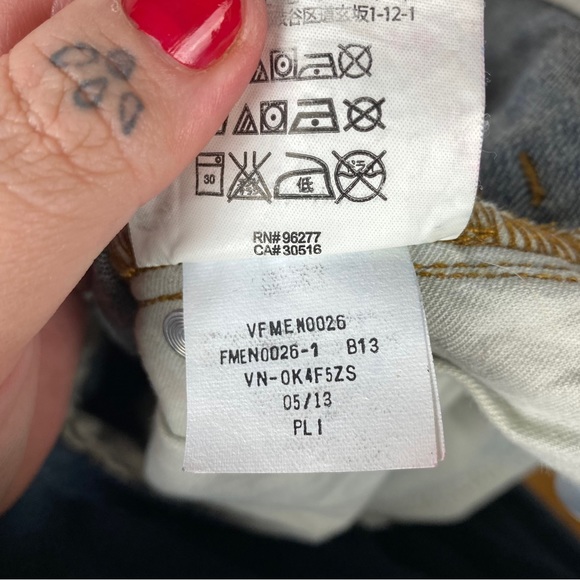 Vans 90’s Customade For You Dark Wash Skinny Straight Leg Skateboarding Jeans - Picture 13 of 14